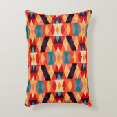 ジオメトサイケデリックリ背景：ヴィンテージグランジ。 アクセントクッション (正面(垂直))