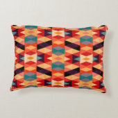 ジオメトサイケデリックリ背景：ヴィンテージグランジ。 アクセントクッション (裏面)