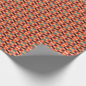 ジオメトサイケデリックリ背景：ヴィンテージグランジ。 ラッピングペーパー (角)