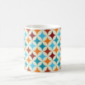 ジオメトスタイリッシュリ：ヴィンテージのシームレスなパターン コーヒーマグカップ (中央)