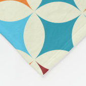 ジオメトスタイリッシュリ：ヴィンテージのシームレスなパターン フリースブランケット (角)