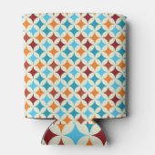 ジオメトスタイリッシュリ:ヴィンテージのシームレスなパターン 缶クーラー (裏面)