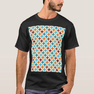ジオメトスタイリッシュリ：ヴィンテージのシームレスなパターン Tシャツ