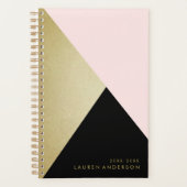 ジオメトパーソナライズされたリらせん議題プランナー プランナー手帳 (正面)