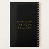 ジオメトパーソナライズされたリらせん議題プランナー プランナー手帳 (裏面)