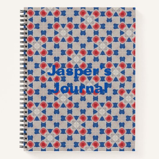 ジオメトパーソナライズされたリジャーナル幾何学的デザイン。 ノートブック (正面)