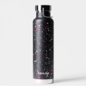 ジオメトパーソナライズされたリレッドグレーブラックテラッツォ ウォーターボトル (左面)