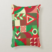 ジオメトポップ・アートのリ:カラフル抽象芸術タイル。 アクセントクッション (正面(垂直))