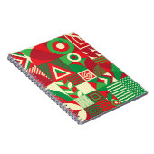 ジオメトポップ・アートのリ：カラフル抽象芸術タイル。 ノートブック (右側)