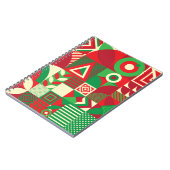 ジオメトポップ・アートのリ：カラフル抽象芸術タイル。 ノートブック (左側)