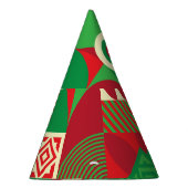 ジオメトポップ・アートのリ：カラフル抽象芸術タイル。 パーティーハット (右)