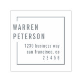 ジオメトミニマルリプロフェッショナル名差出人住所 セルフインキングスタンプ (デザイン)