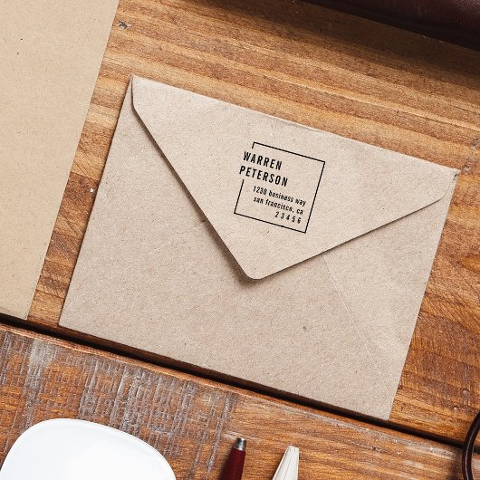 ジオメトミニマルリプロフェッショナル名差出人住所 セルフインキングスタンプ