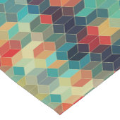ジオメトモダンカラフルリックキューブ ショートテーブルランナー (コーナー)