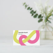 ジオメトモダンカラフルリライン 名刺 (スタンド正面)