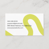 ジオメトモダンカラフルリライン 名刺 (裏面)