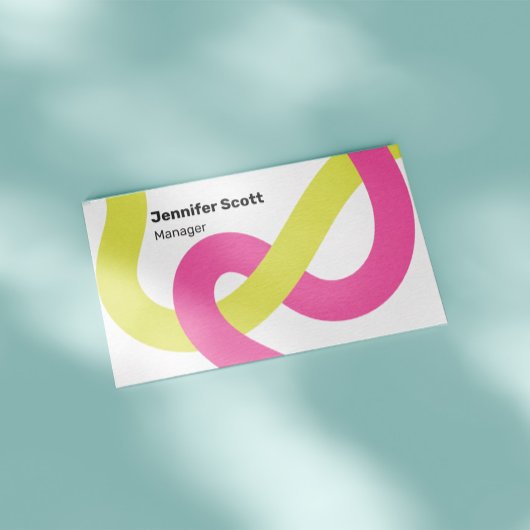 ジオメトモダンカラフルリライン 名刺