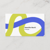 ジオメトモダンカラフルリライン 名刺 (正面)