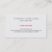 ジオメトモダンカラフルリ三角形パターン4a 名刺 (裏面)