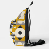 ジオメトモダンリイエロー&グレースリングバッグ スリングバッグ (右)