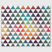 ジオメトモダンリカラフル三角形 ラッピングペーパー (フラット)