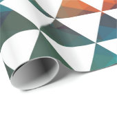 ジオメトモダンリカラフル三角形 ラッピングペーパー (ロールコーナー)