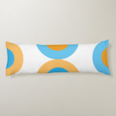 ジオメトモダンリカル青と黄 ボディピロー (裏面)
