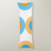 ジオメトモダンリカル青と黄 ボディピロー (正面縦)