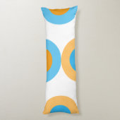 ジオメトモダンリカル青と黄 ボディピロー (裏面 (縦))
