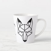 ジオメトモダンリキツネFoxyスクリプト カフェラテマグ (右)