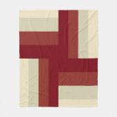 ジオメトモダンリクロスパターン フリースブランケット (正面)