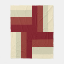 ジオメトモダンリクロスパターン フリースブランケット