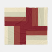 ジオメトモダンリクロスパターン フリースブランケット (正面(横))