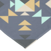 ジオメトモダンリスタイリッシュパターン消色された青ベージュ テーブルクロス (アングル)