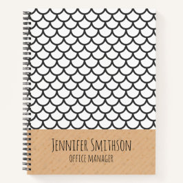 ジオメトモダンリスタイル緩和曲線ノート ノートブック