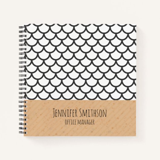 ジオメトモダンリスタイル緩和曲線ノート ノートブック (正面)