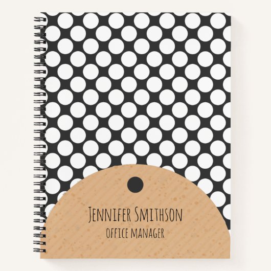 ジオメトモダンリスタイル緩和曲線ノート ノートブック (正面)