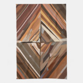 ジオメトモダンリダイヤモンド背景 キッチンタオル (縦)