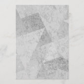 ジオメトモダンリックグレー大理石結婚黒 メニュー (裏面)