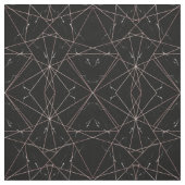 ジオメトモダンリバラ金ゴールド大理石三角形 ファブリック (見本)