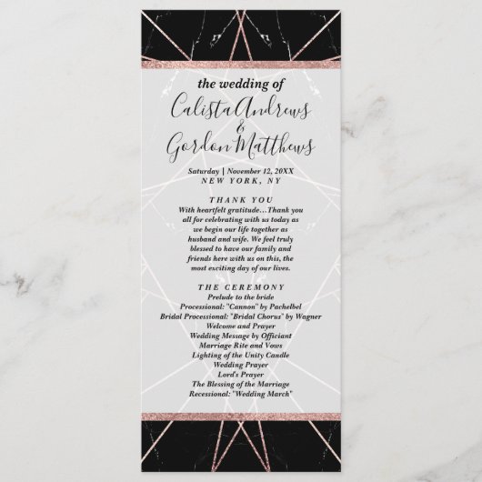 ジオメトモダンリバラ金ゴールド大理石三角形 プログラム (正面)