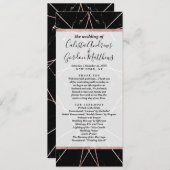 ジオメトモダンリバラ金ゴールド大理石三角形 プログラム (正面/裏面)