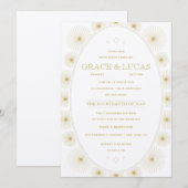 ジオメトモダンリバースト結婚式招待状 招待状 (正面/裏面)