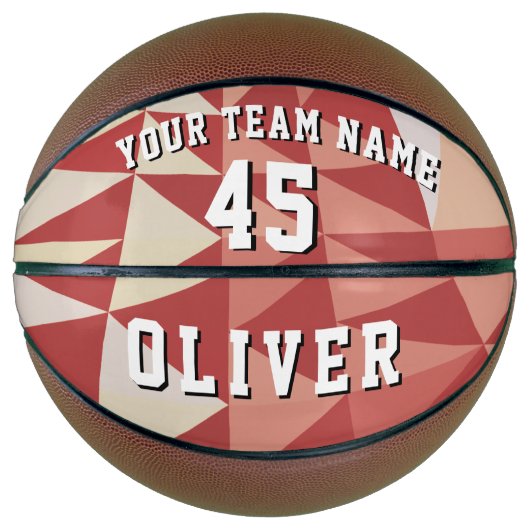 ジオメトモダンリパターンチーム名番号 バスケットボール (正面)