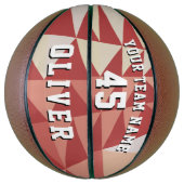 ジオメトモダンリパターンチーム名番号 バスケットボール (縦)