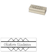 ジオメトモダンリパーソナライズされた名 ラバースタンプ (押印)