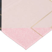 ジオメトモダンリピンク金ゴールド線デザイン テーブルクロス (アングル)