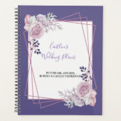 ジオメトモダンリフレームパープルウェディングプランナー プランナー手帳 (正面)