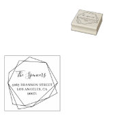 ジオメトモダンリフレームファミリ名差出人住所 ラバースタンプ (押印)