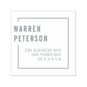 ジオメトモダンリプロフェッショナル名差出人住所 セルフインキングスタンプ (デザイン)